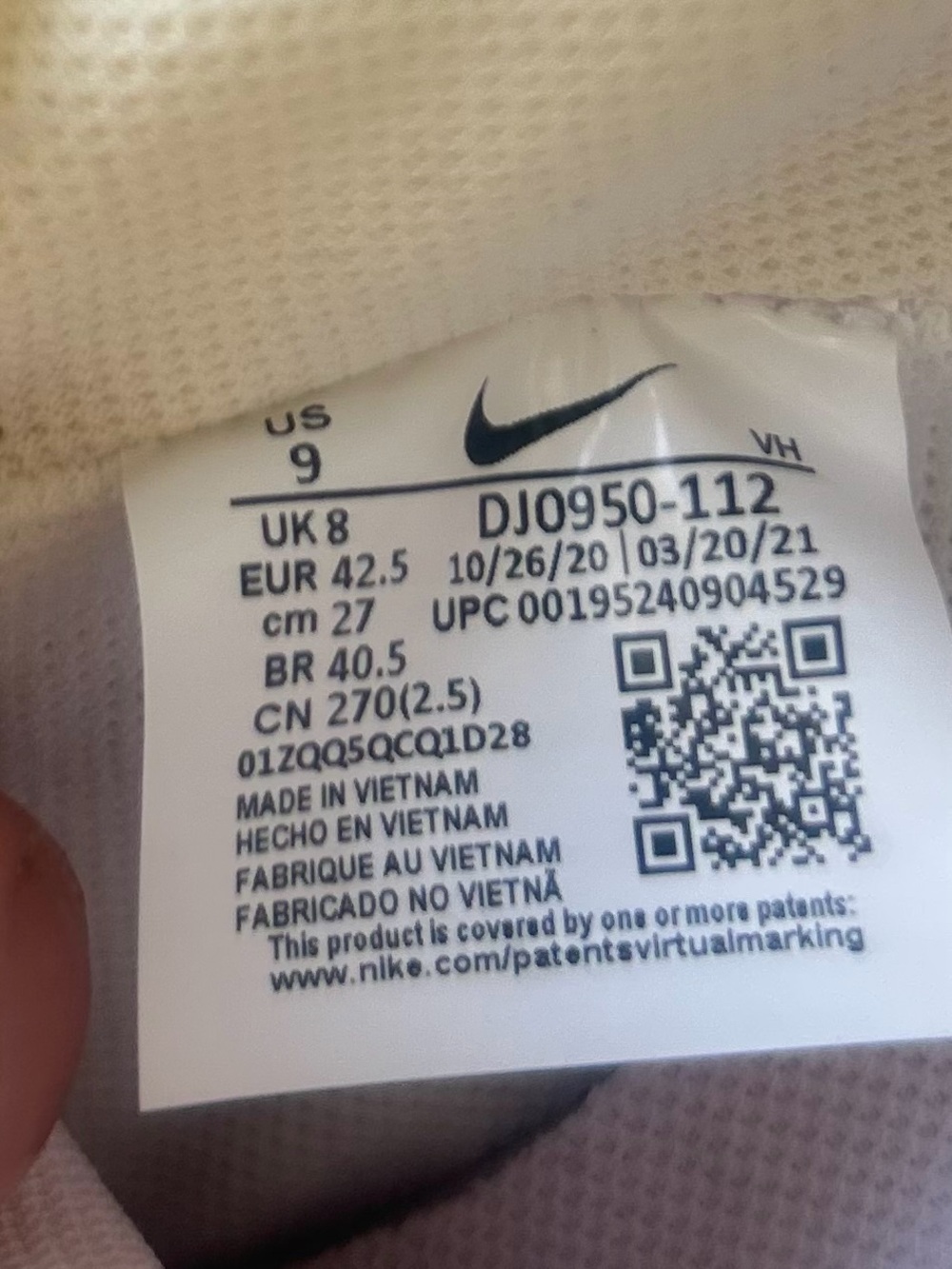 Nike Dunk Low x Off-White Lot 18 of 50'Condition: Brand New in Box Size Men's 9 - Picture 6 of 9